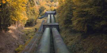 Natural gas pipeline in Germany