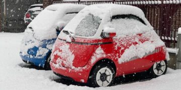 A new electric city car created for urban use is Microlino